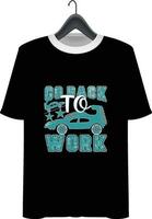 Auto-T-Shirt-Design vektor