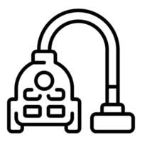 Vakuum rengöringsmedel ikon, översikt stil vektor