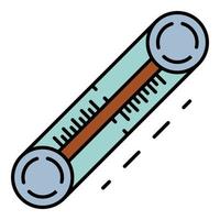 balsam termometer ikon Färg översikt vektor