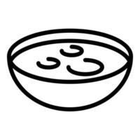 deutsche suppe symbol umrissvektor. Gericht essen vektor