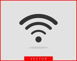 kostenloses wi-fi-symbol. Verbindungszone WLAN-Vektorsymbol. Radiowellen signalisieren. vektor