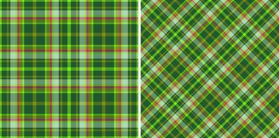 kolla upp sömlös vektor. tartan textil- mönster. tyg pläd bakgrund textur. vektor