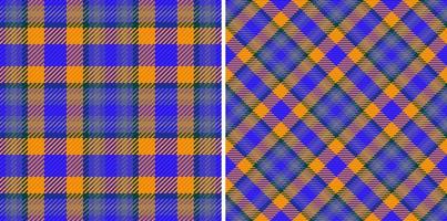 sömlös bakgrund vektor. tyg tartan textil. mönster kolla upp pläd textur. vektor