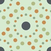 cirkel orange och grön mönster sömlös bakgrund vektor