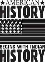 American History T-Shirt-Designpaket, Typografie-Gaming-Design vektor