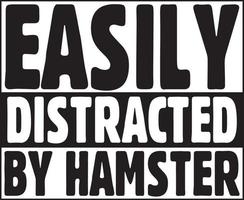Hamster-T-Shirt-Designpaket, Typografie-T-Shirt-Design vektor