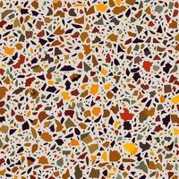 goldbrauner Herbst-Terrazzo-Flachfelsen vektor