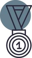 Medaille kreatives Icon-Design vektor