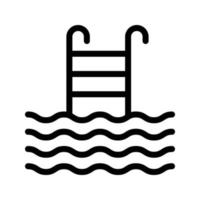 Schwimmbad-Vektor-Illustration auf einem Hintergrund. Premium-Qualitäts-Symbole. Vektor-Icons für Konzept und Grafikdesign. vektor