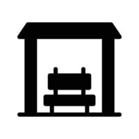 buss stå vektor illustration på en bakgrund.premium kvalitet symbols.vector ikoner för begrepp och grafisk design.