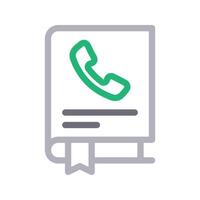 telefonbuch-vektorillustration auf einem hintergrund. hochwertige symbole. vektorikonen für konzept und grafikdesign. vektor