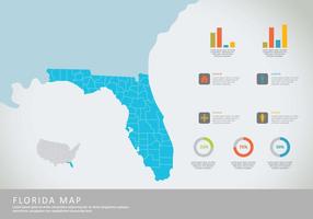 Kostenlose Florida Map Illustration vektor