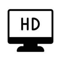 HD-Bildschirmvektorillustration auf einem Hintergrund. Premium-Qualitätssymbole. Vektorsymbole für Konzept und Grafikdesign. vektor