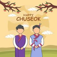 chuseok festival fest vektor