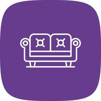 Couch kreatives Icon-Design vektor