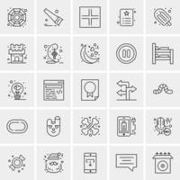 25 universelle Business-Icons Vektor kreative Icon-Illustration zur Verwendung in Web- und Mobilprojekten