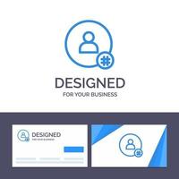 kreativ företag kort och logotyp mall Följ hash märka PIP Twitter Kontakt vektor illustration
