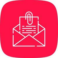 Datei anhängen E-Mail kreatives Icon-Design vektor