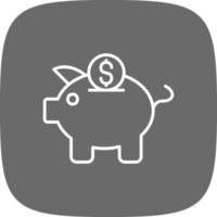 Sparschwein kreatives Icon-Design vektor