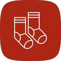 Socken kreatives Icon-Design vektor