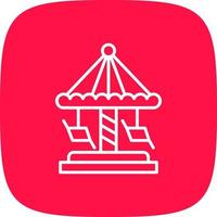 Merry Go Round kreatives Icon-Design vektor