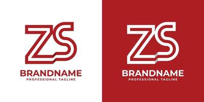 modern brev sz monogram logotyp, lämplig för några företag med sz eller zs initialer. vektor