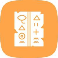 Hieroglyphe kreatives Icon-Design vektor