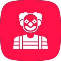 Clown kreatives Icon-Design vektor