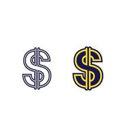 Geld-Logo und Icon-Design-Vektor-Illustration vektor