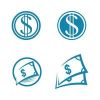 Geld-Logo und Icon-Design-Vektor-Illustration vektor