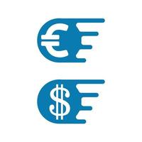Geld-Logo und Icon-Design-Vektor-Illustration vektor