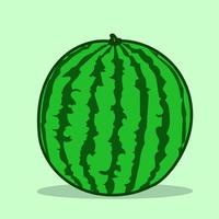 Wassermelone isoliertes Objekt eps Vektor Obst gesundes Essen Symbol flache Illustration