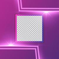 lila lysande ljus effekt social media mall design abstrakt bakgrund eps 10 vektor