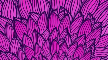 Vektor geometrische lila Farbverlauf nahtlose Muster mit sich überschneidenden Streifen floralen Hintergrund. Vektor Mondviolett und rosa nahtlose Textur mit abstrakten Blumen Hintergrund mit handgezeichneter Grafik