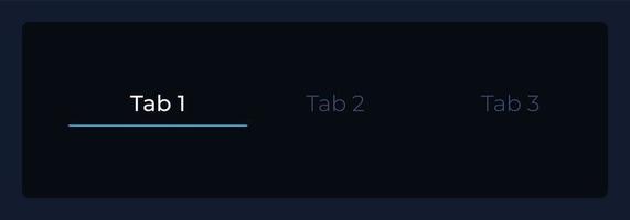 aktiva först flik i meny bar ui element mall. redigerbar isolerat vektor instrumentbräda komponent. platt användare gränssnitt. visuell data presentation. webb design widget för mobil Ansökan med mörk tema