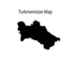 turkmenistan Karta silhuett vektor illustration