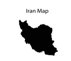 iran Karta silhuett vektor illustration