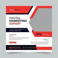 redigerbar företag social media posta, digital marknadsföring byrå företags- baner befordran annonser försäljning och rabatt baner vektor mall design.