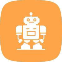 Roboter kreatives Icon-Design vektor