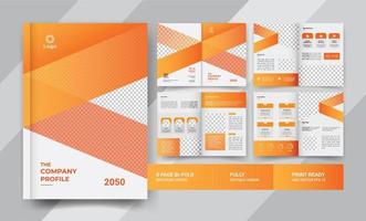8 sidor företag broschyr mallar design vektor