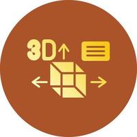 3D-Design kreatives Icon-Design vektor