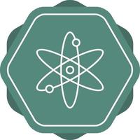 einzigartiges Symbol für die Atomvektorlinie vektor