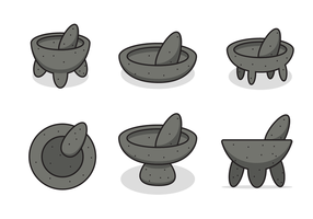 Cartoony molcajete vektor