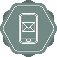 Smartphone-Mail-Vektorsymbol vektor