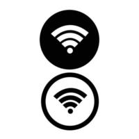 WLAN-Symbol WLAN-Zeichenvektor. digitales hallo-tech-innovationskonzept, kostenlose internetzone und hotspot. vektor