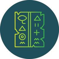 Hieroglyphe kreatives Icon-Design vektor