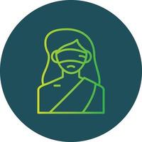 Lady Justice kreatives Icon-Design vektor