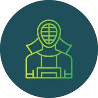 Kendo kreatives Icon-Design vektor