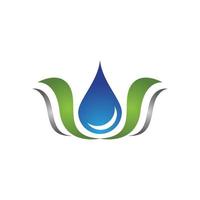 Wassertropfen-Logo-Vorlage vektor