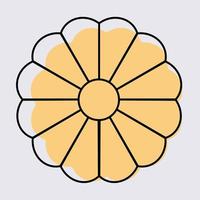 blommig platt minimalism vektor